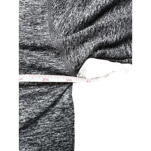 Athleta Uptempo Short Cropped Hoodie heathered charcoal Grey Size Medium - Picture 4 of 10